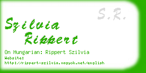 szilvia rippert business card